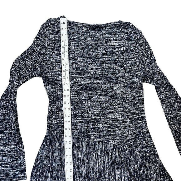 BCBG Maxazria Womens Knit Dress Asymmetrical Long Sleeve Fit & Flare Size Large - Picture 7 of 8